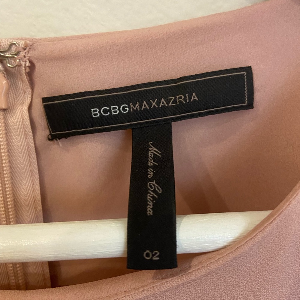 BCBG Max Azria Blush Flutter Sleeve Dress - Picture 5 of 6